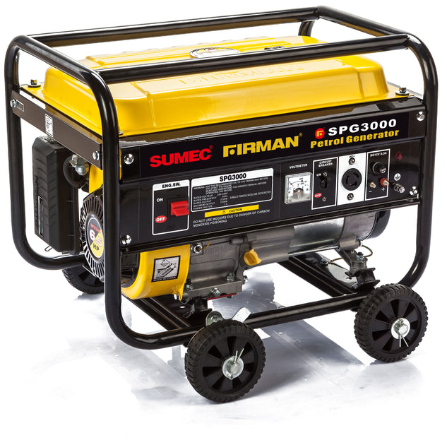 Sumec Firman 2.5kva Manual Generator with wheels SPG3000 Sumec Plaza