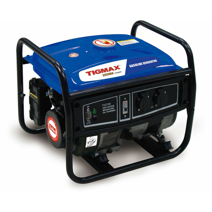 Tigmax 2.0Kva Manual Generator - TG2700 Blue