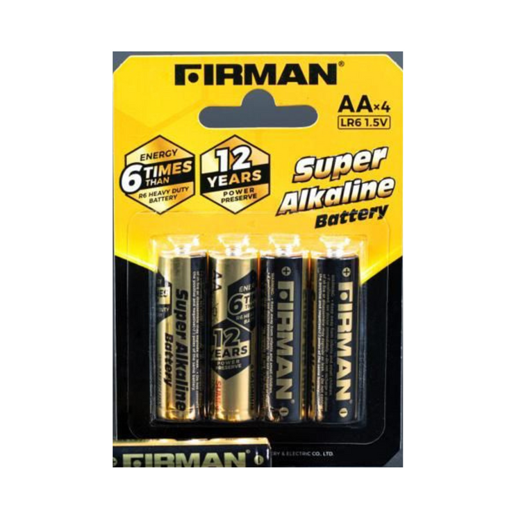 Firman Super Alkaline Battery AAx4 LR6 1.5V
