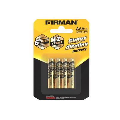 Parts- Firman Super Alkaline Battery AAAx4 LR6 1.5V
