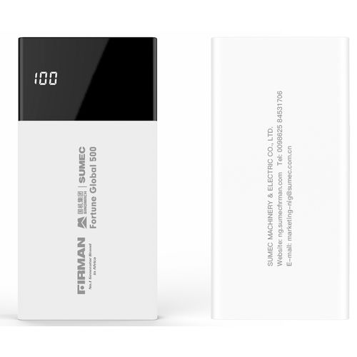 Firman 10000mAh Power Bank with smart LED screen